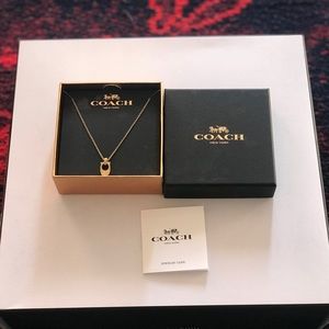 Coach Pave Signature necklace